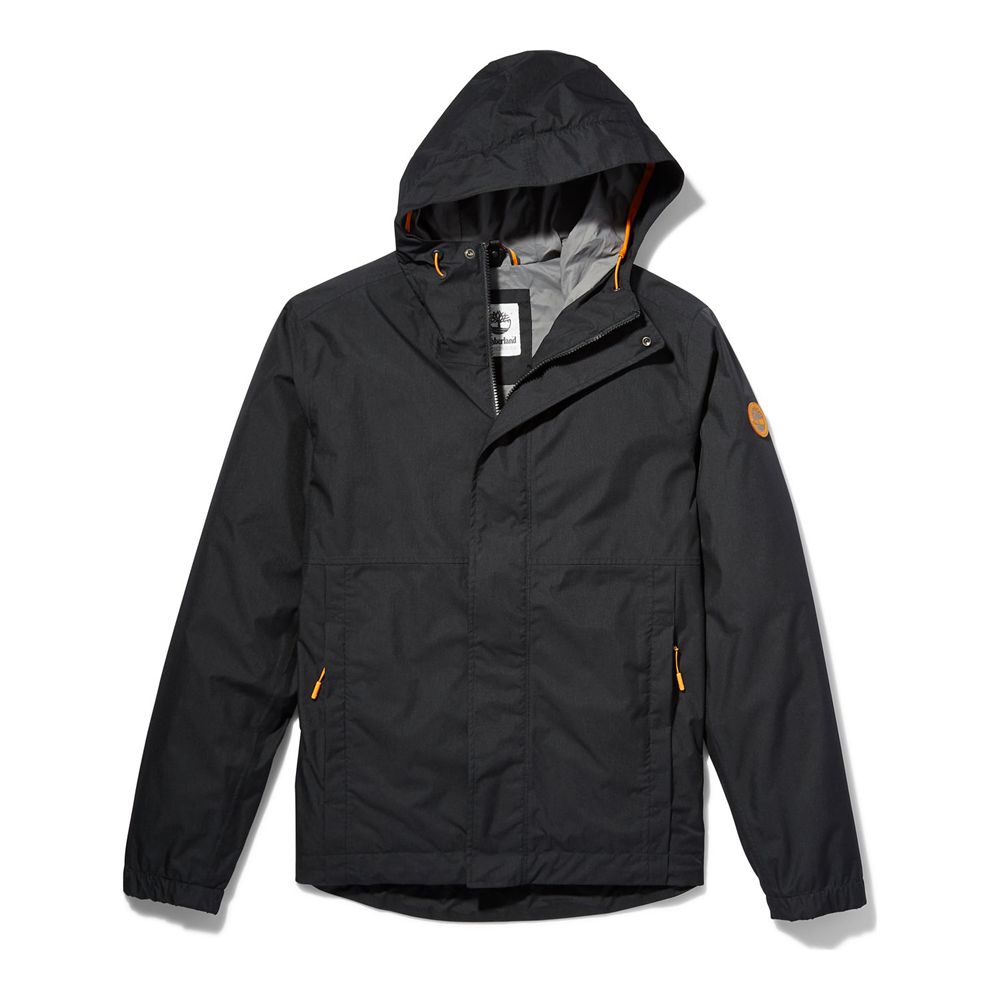 Chaquetas Timberland Argentina Hombre - Outdoor Heritage Waterproof Windbreaker - Negras - PMGXSD-12